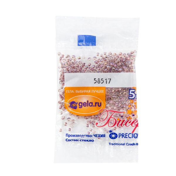 Бисер Preciosa 10/0, 50 г (10 шт по 5 г), цв.58517