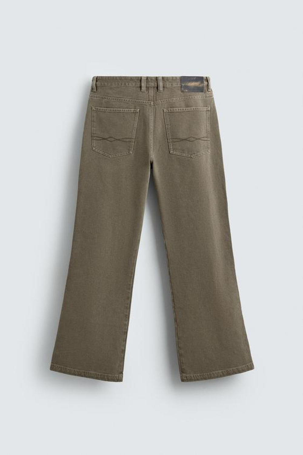 ZARA ДЖИНСЫ CHINO WIDE FLARE FIT, ОХРА
