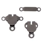 Крючки пришивные 16х21 мм, pewter, 10 шт