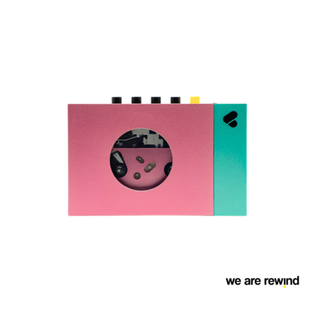 We Are Rewind Cassette Player Rose
