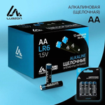 Батарейка алкалиновая (щелочная) LuazON, АА, LR6, блистер, 4шт. 3005551