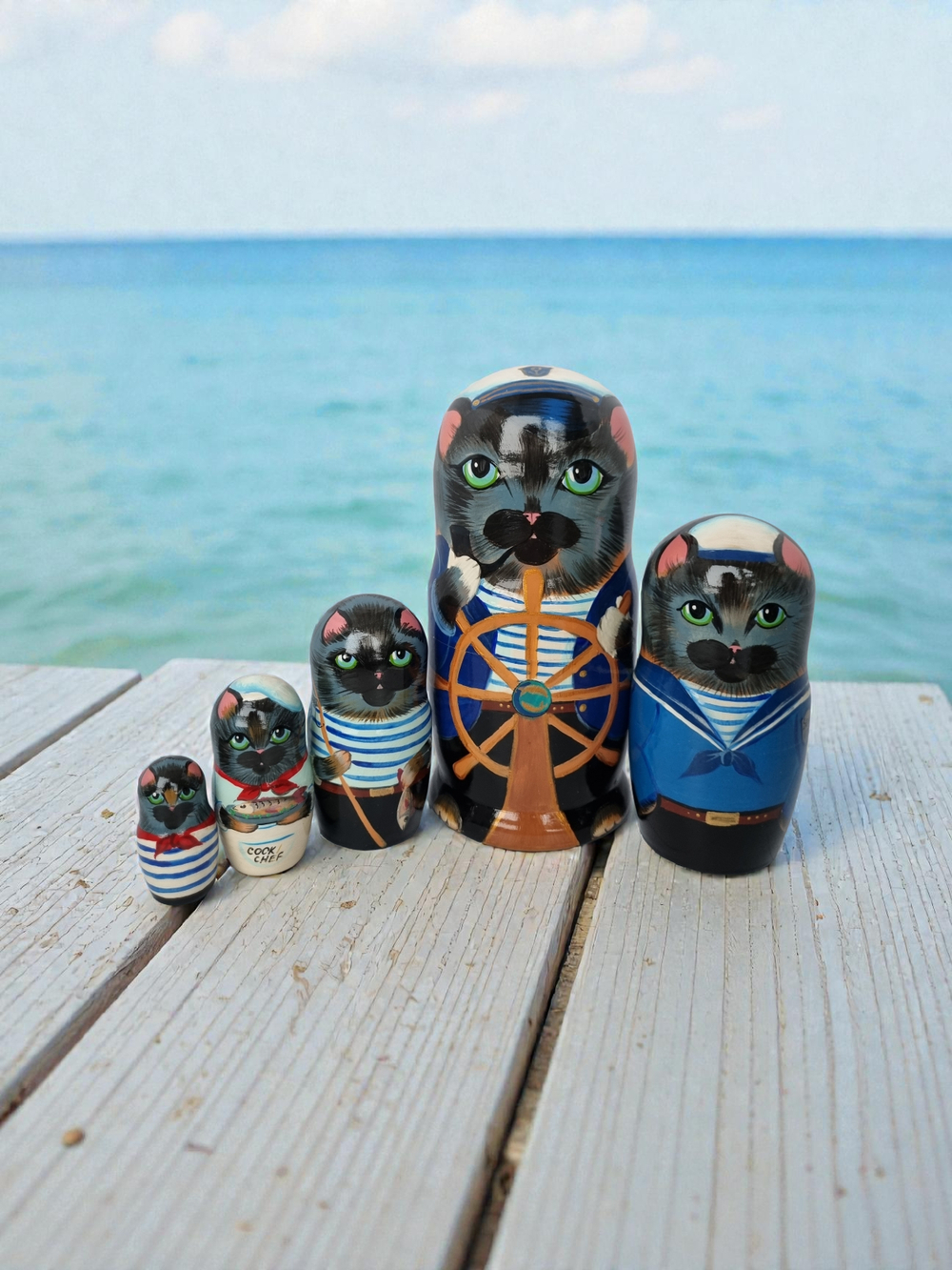 Маттешка "Котик Моряк" 5мест