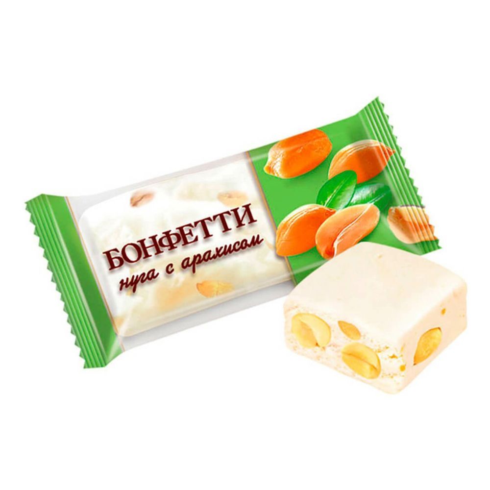 Конфеты Бонфетти нуга с арахисом кг