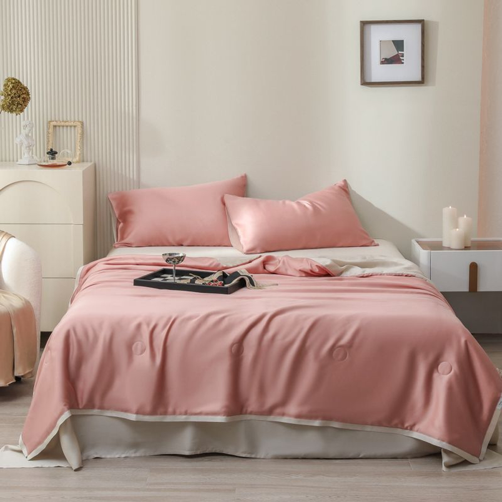 ZEPHYR HOME Двуспалка Тенсель с одеялом Розовый