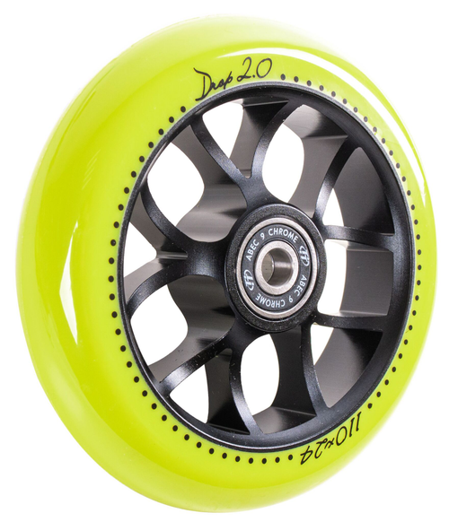 Колесо для самоката X-Treme 110*24мм Drop, yellow, арт.35504