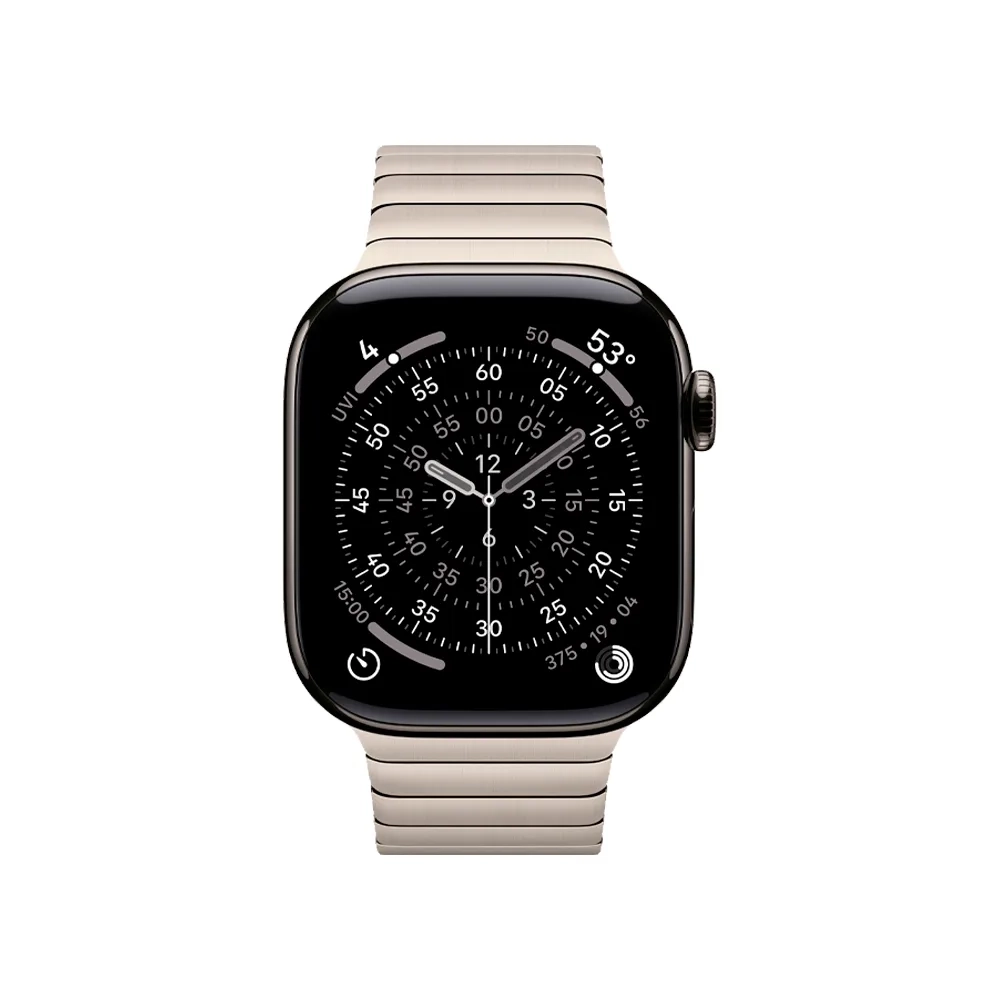 Умные часы Apple Watch Series 11 GPS + Cellular, 42mm, Slate Titanium Case with Natural Link Bracelet