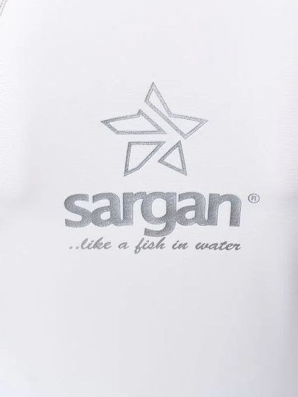 Футболка рашгард лонгслив женская Sargan Агидель Худи UPF 50+ белый