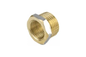 Футорка латунная Aquasfera Ду10x8, резьба/муфта, никель 9024-10 128-6210