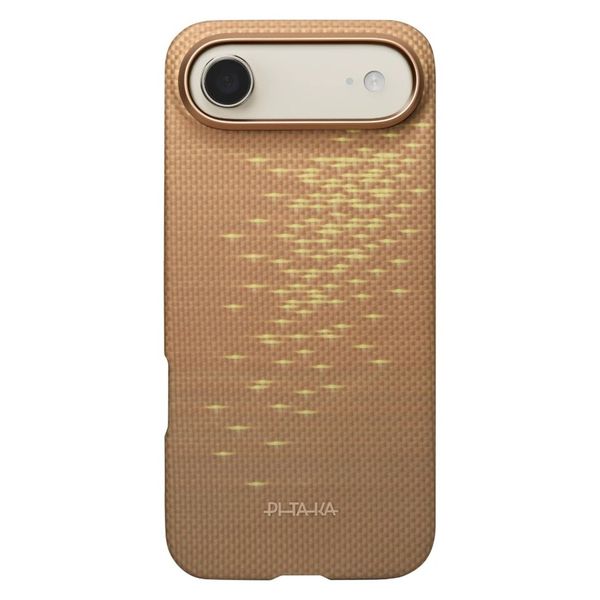 Чехол Pitaka Edge Case для iPhone Air, Золотой блик | Golden Glint