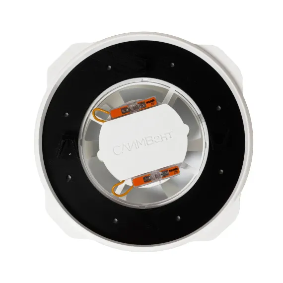 Теневой диффузор с вентилятором SlimVent скрытого монтажа для натяжного потока D100/D125