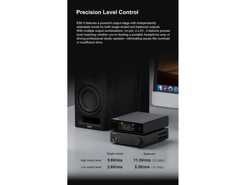 Цифро-аналоговый преобразователь Topping E50 II Black