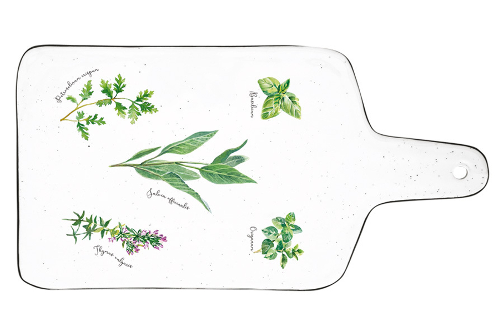 Доска сервировочная 34.5см Easy Life Herbarium