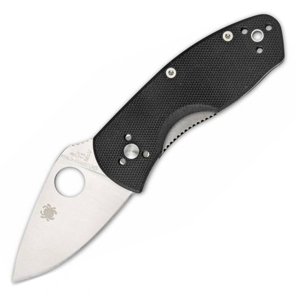 Цена наНож складной Ambitious Spyderco 148GP, сталь 8Cr13MOV Satin Plain, рукоять стеклотекстолит G-10, чёрный