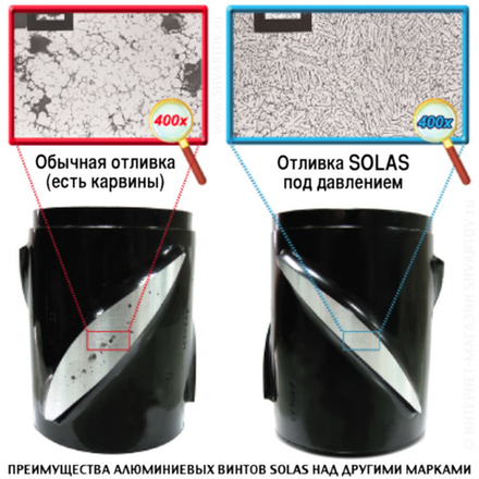 Винт гребной Solas 3113-093-11, 4x9.25x11 (R)