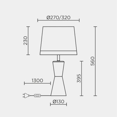 Настольный светильник MODELUX ML.6104.01TL BS-BK