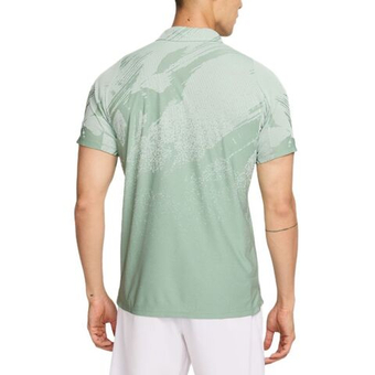 Мужское теннисное поло Nike Court Paris Slam Advantage Dri-Fit Tennis - steam/barely green/black