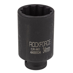 Головка ударная глубокая 34мм (12гр.), 1/2'' RockForce RF-4488534