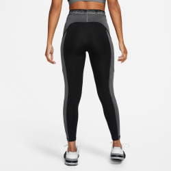 Женские теннисные брюки Nike Dri-Fit Performance Heritage Tight Women - Black, Grey