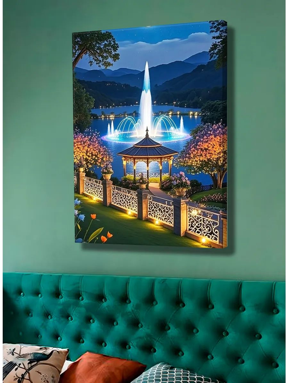 Картина "Лунный вальс", интерьерная 50х70см 1шт.