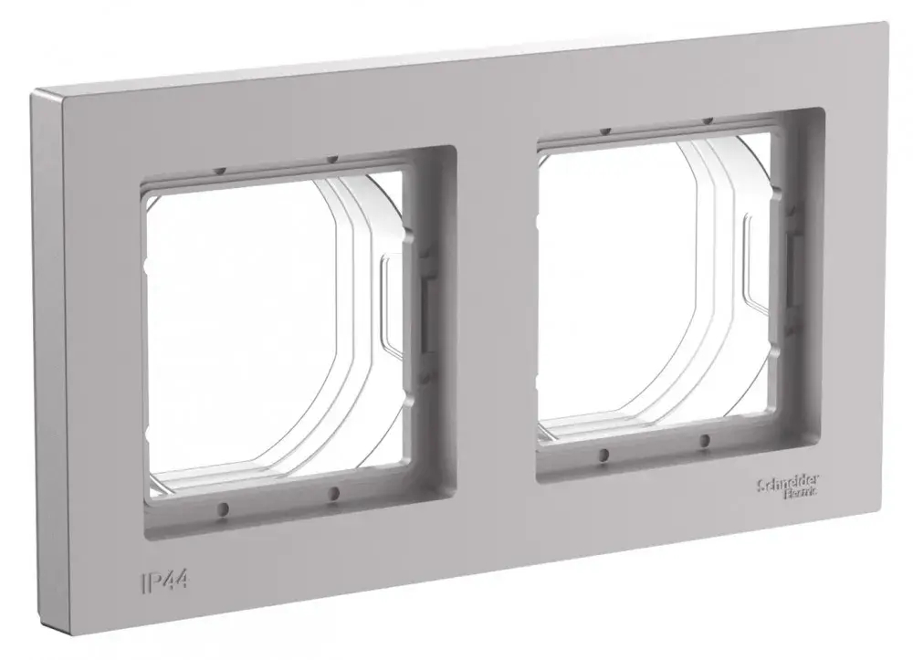 ATLASDESIGN AQUA 2-постовая РАМКА, IP44, АЛЮМИНИЙ
