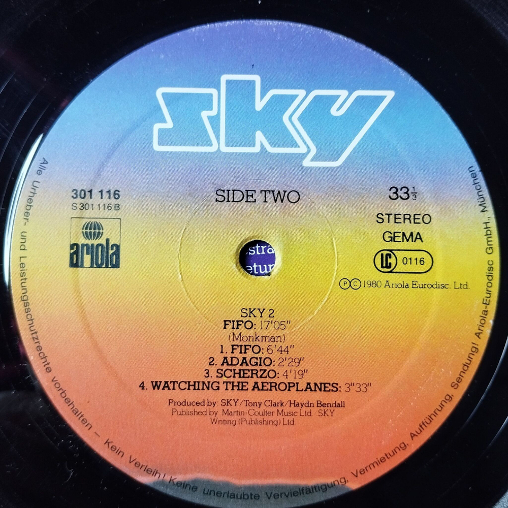 Винтажная виниловая пластинка LP Sky 2 (Germany 1980) Sahara