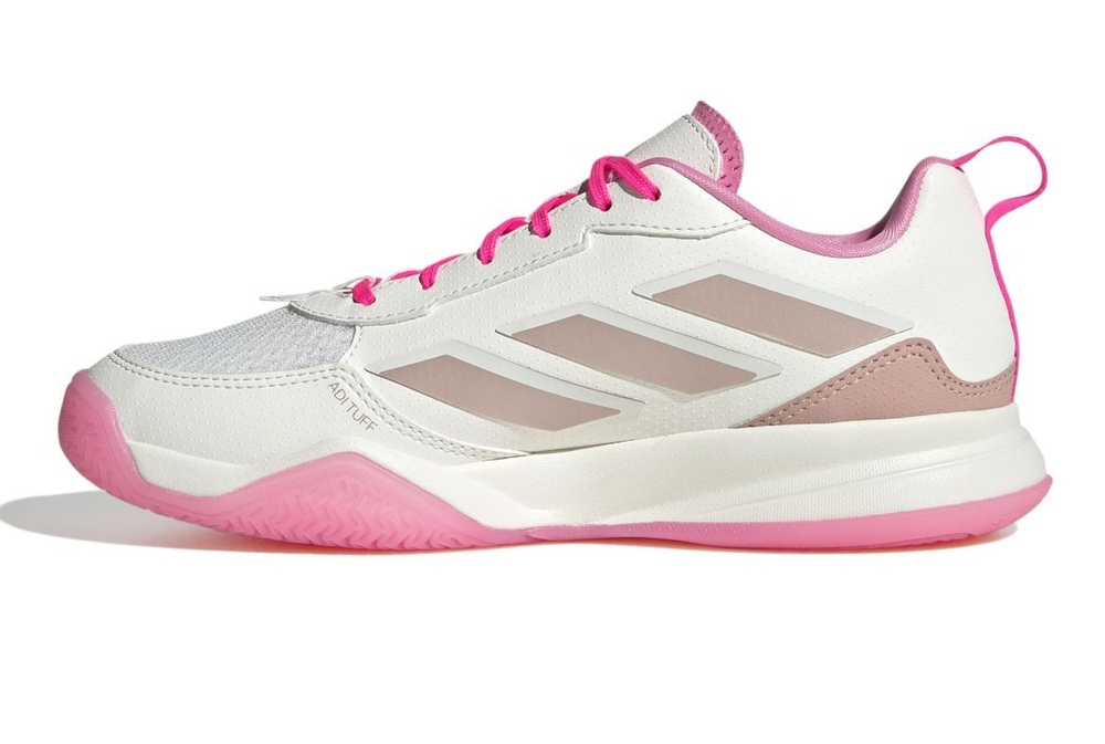 Женские Кроссовки теннисные Adidas Avaflash - core white/silver metallic/lucid pink