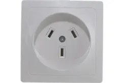 Разъем РШ-32 Systeme Electric Blanca 32А розетка внутренняя с заземлением белая 30156