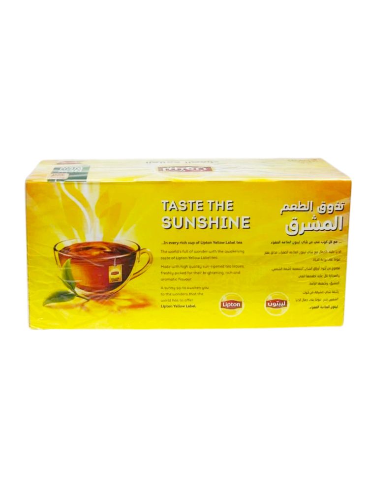 Чай черный Lipton Yellow label в пакетиках, 25 шт