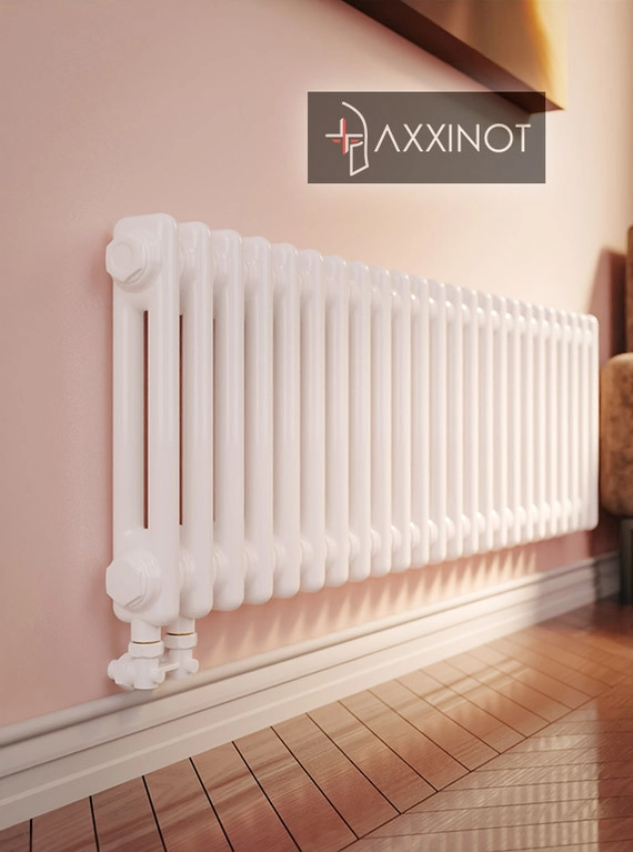 Axxinot Sentir 2037 - двухтрубный трубчатый радиатор высотой 370 мм, нижнее подключение