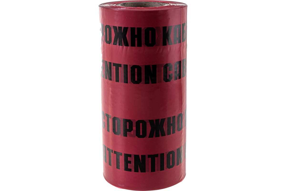 ЛЕНТА СИГНАЛЬНАЯ ЭЛЕКТРО 100/300 КРАСНО-ЧЕРНЫЙ