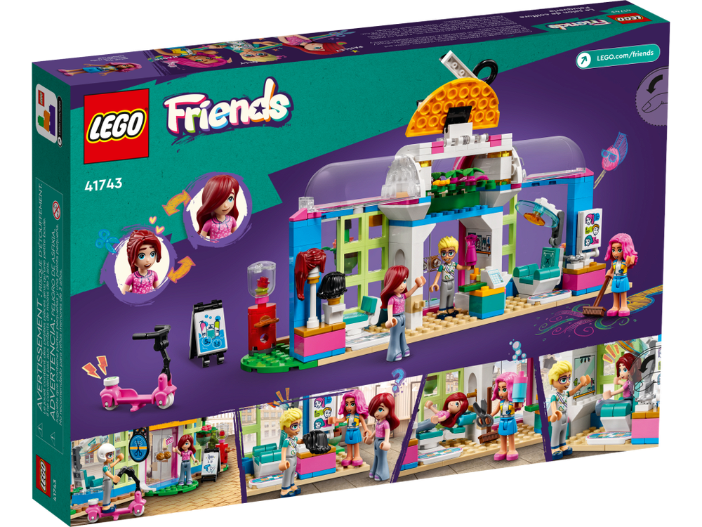 Конструктор Лего Френдс Парикмахерская Хартлейк-Сити | LEGO Friends Hair Salon 41743 - 401 деталь (6+)