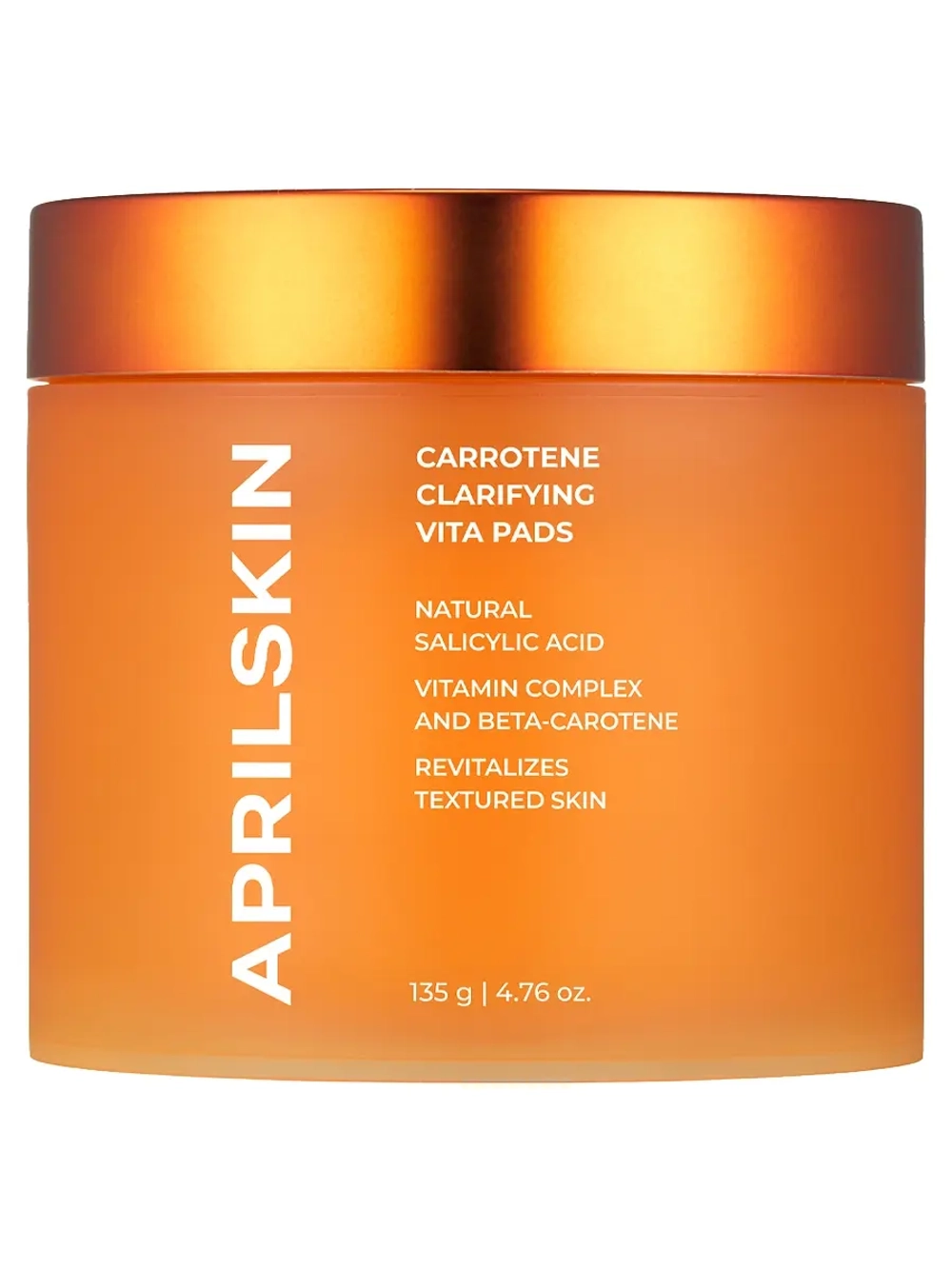 APRILSKIN Отшелушивающие тонер-пэды c бета-каротином и PHA-кислотой Carrotene Clarifying Vita Pads 60 шт