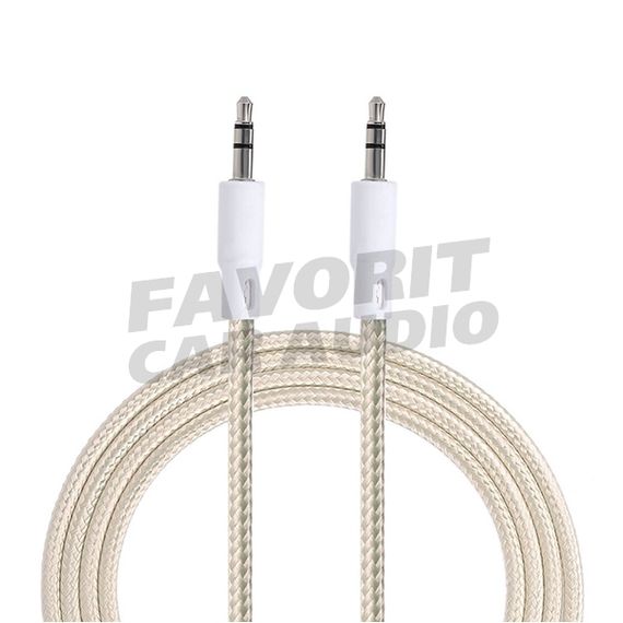 AUX Кабель 0.8m стерео 3,5 Серебрист