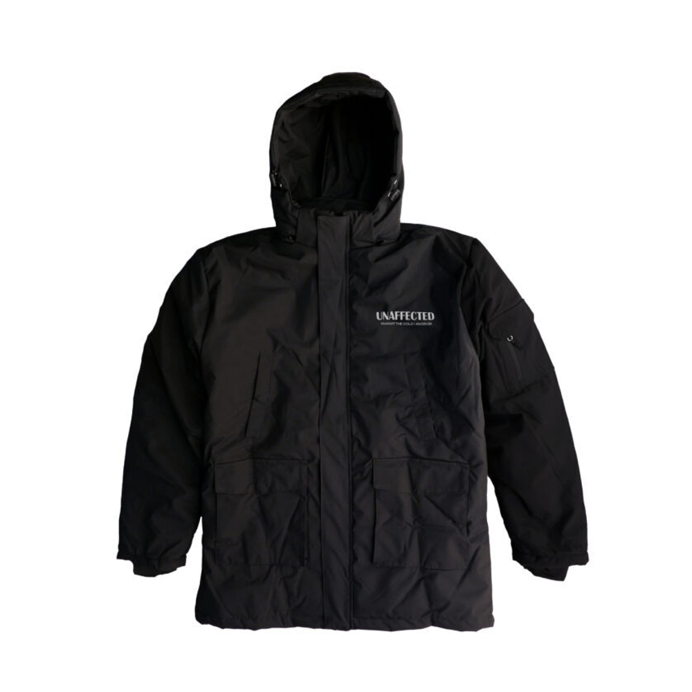 Куртка UNAFFECTED Down Hooded Parka Чёрный