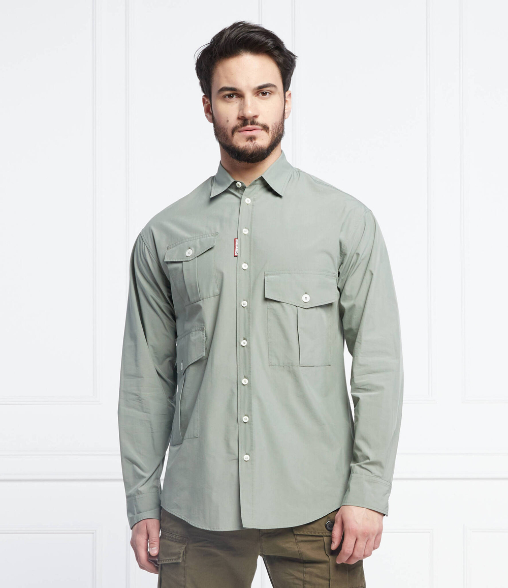 рубашка super light drop Dsquared2 - зеленый(S74DM0574 S54418)