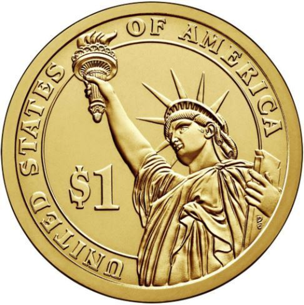 1 доллар 14-й президент США Франклин Пирс 2010 год