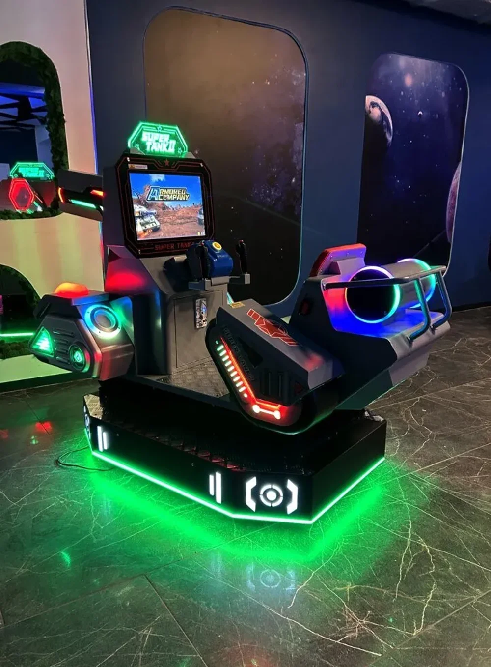 Детский игровой автомат с видео игрой «Супер Танки»