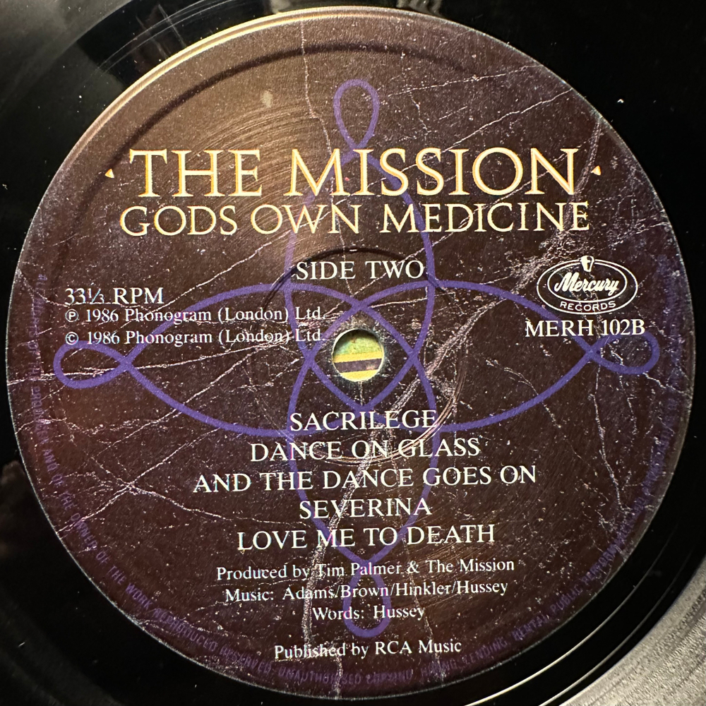 The Mission - Gods Own Medicine (Англия 1986г.)