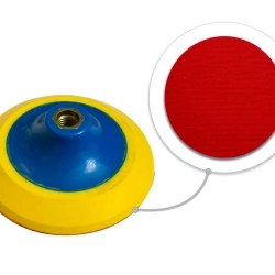 Тарелка опорная с Velcro фиксацией для УШМ (125мм, М14) Forsage F-PSD125P