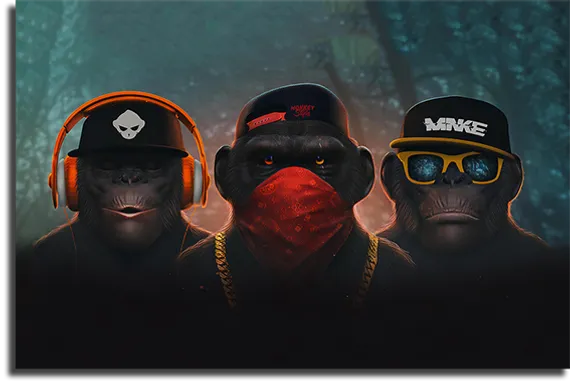 Постер "Ganster Monkey"