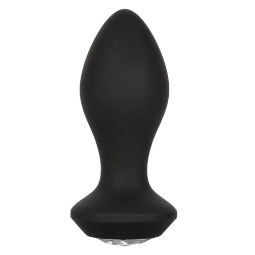 Черная анальная вибропробка 10,75см с кристаллом California Exotic Novelties Power Gem Vibrating Crystal Probe SE-0385-15-3
