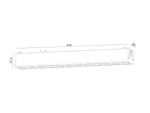 Светильник трековый SLIM, 48В 12W белый 2700-6000К, DL-SLIM-DRWH-12-CCT