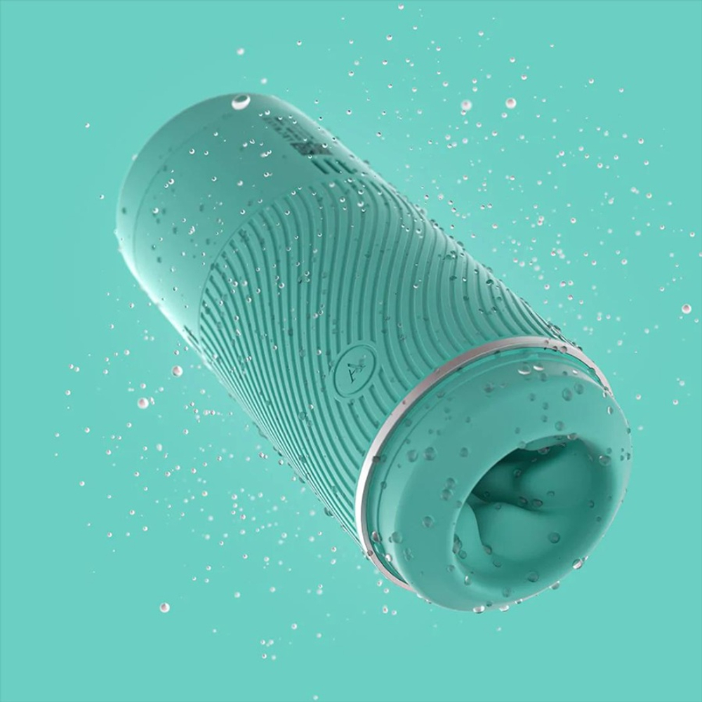 Мятный мастурбатор 18см с регулируемым эффектом вакуума ARCwave Pow Silicone Dual-Entrance Suction Control Male Masturbator Mint