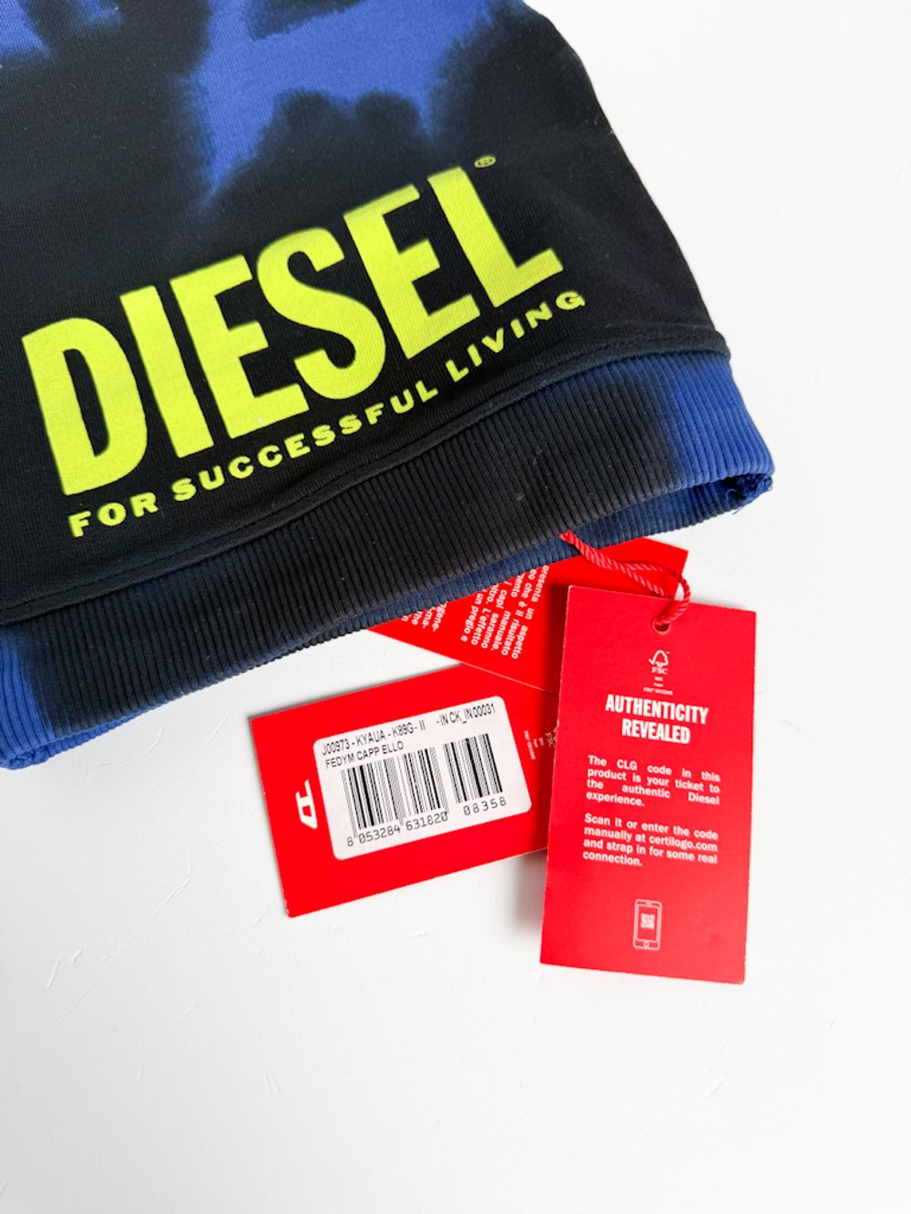 Новая хлопковая шапка Diesel, 128-140