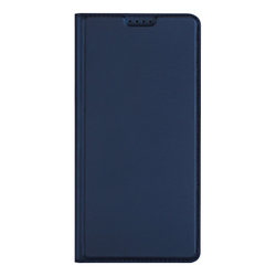 Чехол книжка из PU кожи синего цвета от Dux Ducis для Google Pixel 10 и 10 Pro, серия Skin Pro Series Case