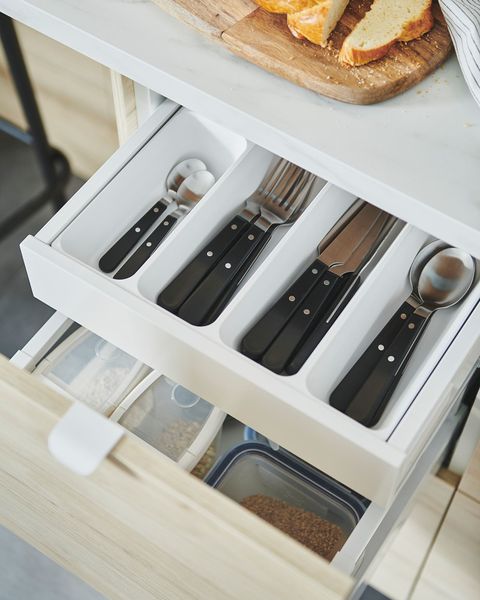Набор столовых приборов на 6 персон IKEA LIVNARA (ЛИВНЭРА), Черный, 24 шт
