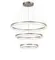 Люстра подвесная светодиодная NewRgy 2832-DW-4+6+8 SILVER, 90 Вт, серебристая