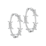 Серьги- кольца колючка — Caviar Jewellery, серебро