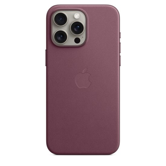 Чехол Apple для iPhone 15 Pro Max FineWoven с MagSafe Сливовый