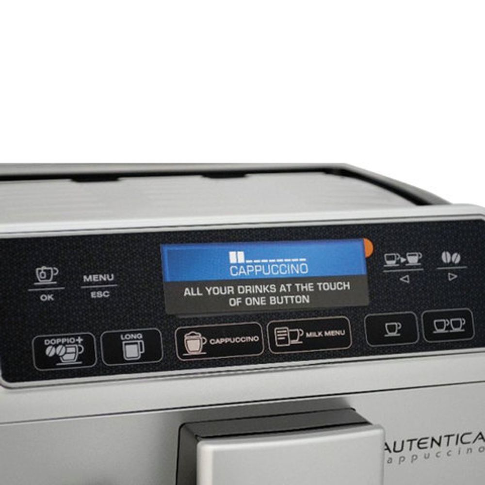 Кофемашина DELONGHI Autentica Cappuccino ETAM 29.660.SB, 1450 Вт, объем 1,4 л, автокапучинатор, серебристая, ETAM29.660.SB